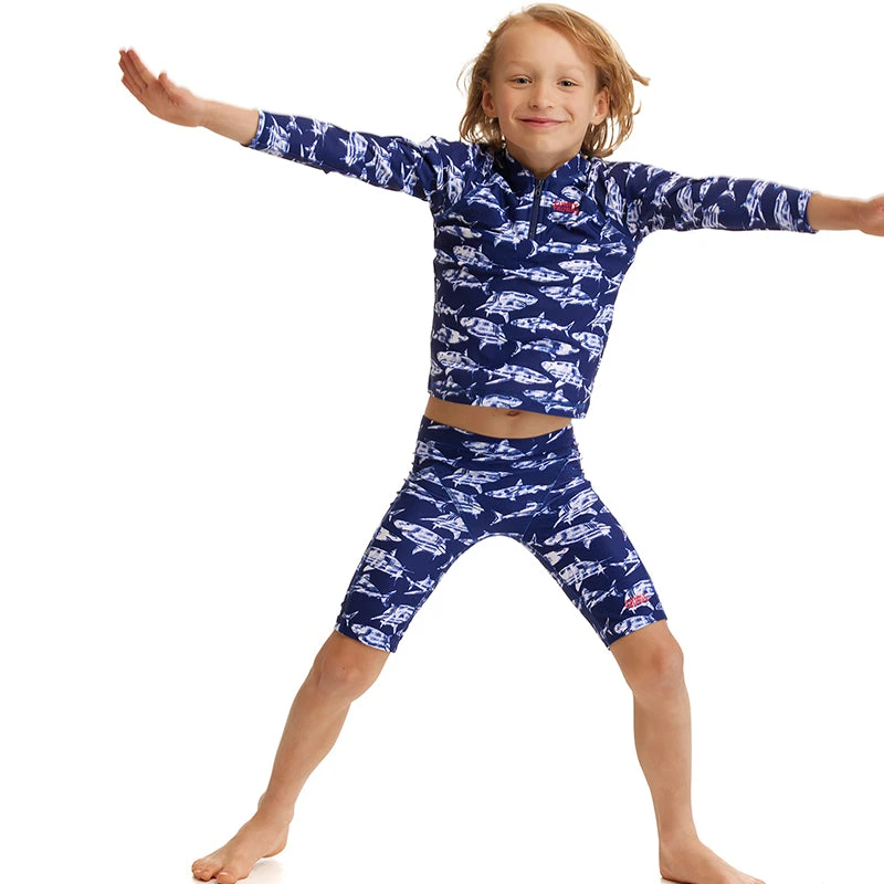 Funky Trunks - Rompa Chompa - Toddler Boys Zippy Rash Vest 6 Funky Trunks - Rompa Chompa - Toddler Boys Zippy Rash Vest - Image 4