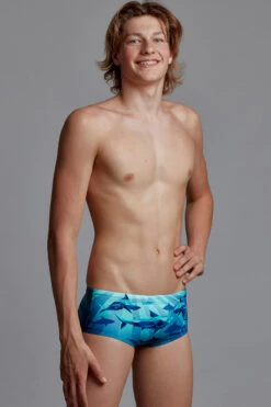 Funky Trunks - Shark Bay - Boys Sidewinder Trunks -Swimwear Haven Shop funky trunks shark bay boys sidewinder trunks 4