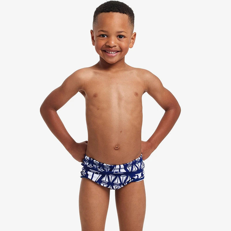 Funky Trunks - Skip Flips - Toddler Boys Printed Trunks 7 Funky Trunks - Skip Flips - Toddler Boys Printed Trunks - Image 5