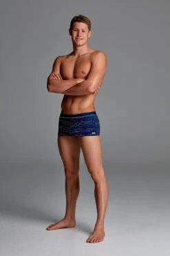 Funky Trunks - Sound System Mens Square Trunks -Swimwear Haven Shop funky trunks sound system mens square trunks 4