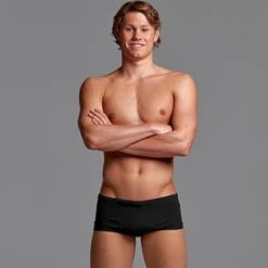Funky Trunks - Still Black - Mens Plain Front Trunks -Swimwear Haven Shop funky trunks still black solid mens plain front trunks 4