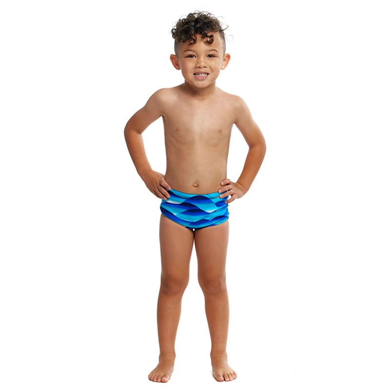 Funky Trunks - Storm Buoy - Toddler Boys Eco Printed Trunks 6 Funky Trunks - Storm Buoy - Toddler Boys Eco Printed Trunks - Image 4