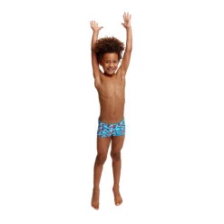 Funky Trunks - Swallowed Up - Toddler Boys Square Trunks -Swimwear Haven Shop funky trunks swallowed up toddler boys toddlers square trunk trunks 6