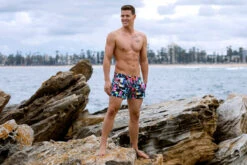 Funky Trunks - Test Signal Mens Shorty Shorts 11 Funky Trunks - Test Signal Mens Shorty Shorts -Swimwear Haven Shop funky trunks test signal shorty shorts mens 5