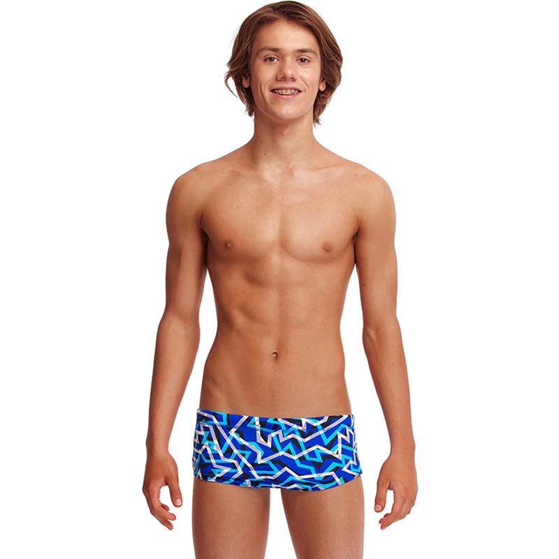 Funky Trunks - Ticker Tape - Boys Classic Trunks 3 Funky Trunks - Ticker Tape - Boys Classic Trunks