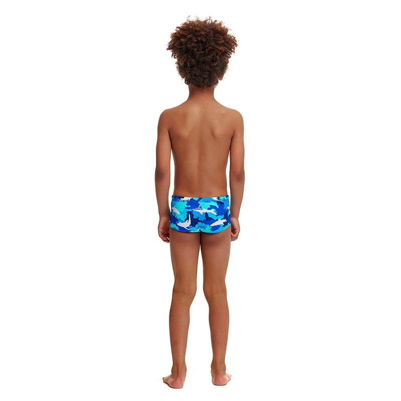 Funky Trunks - White Pointer - Toddler Boys Printed Trunks 5 Funky Trunks - White Pointer - Toddler Boys Printed Trunks - Image 3